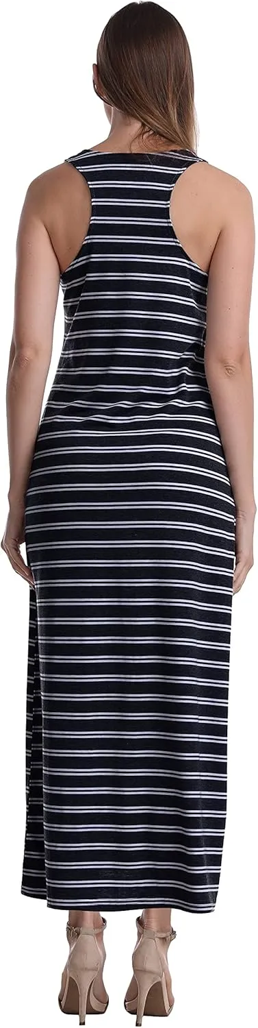 SUMONA Women Long Tank Tops Ankle Length Maxi Dress Bodycon Sleeveless Racerback