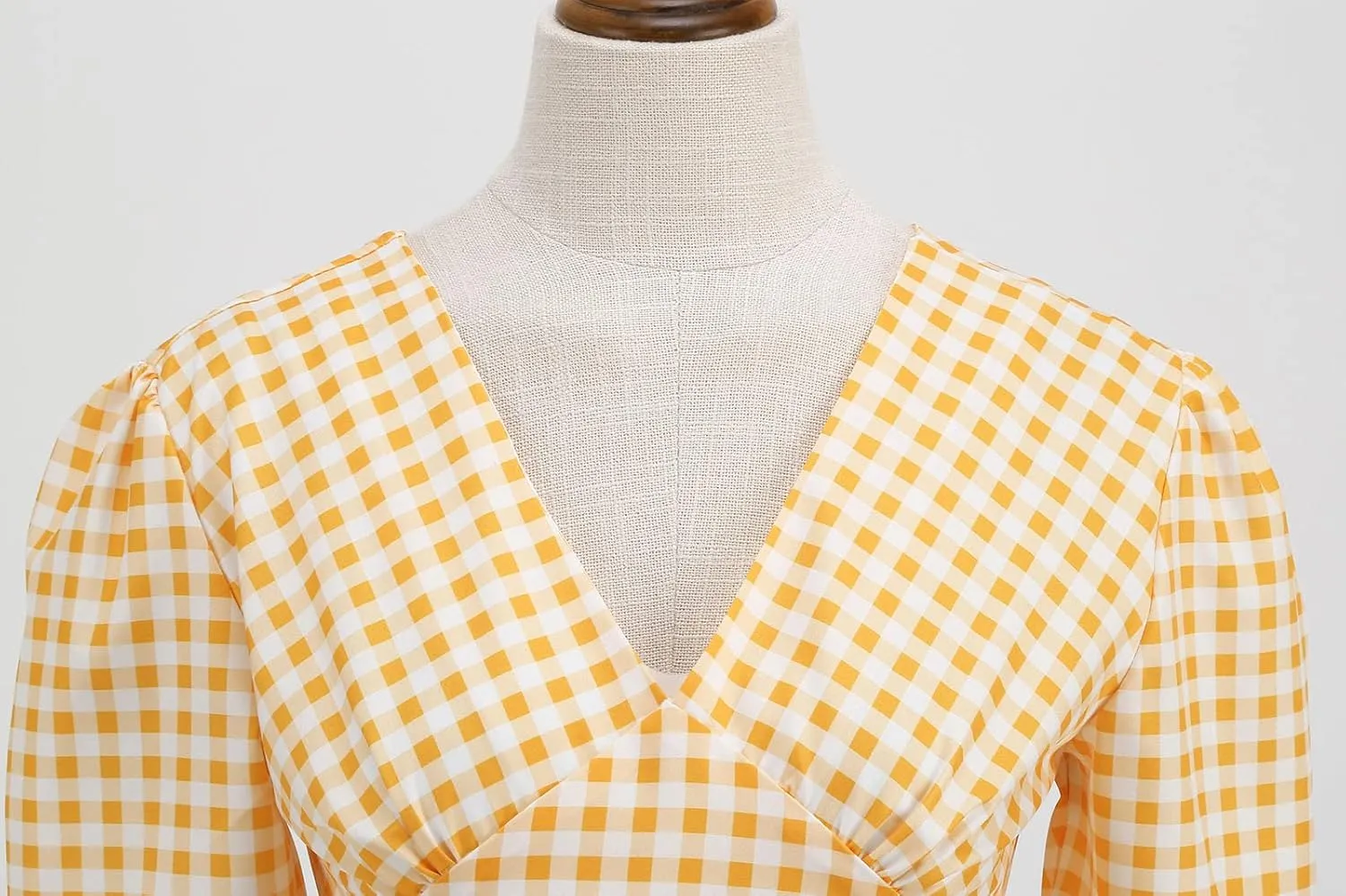 Vintage Dress for Women Semi-Formal 1950s Polka Dots V-Neck Swing A-Line Rockabilly Midi Dresses Garden Party Dresses