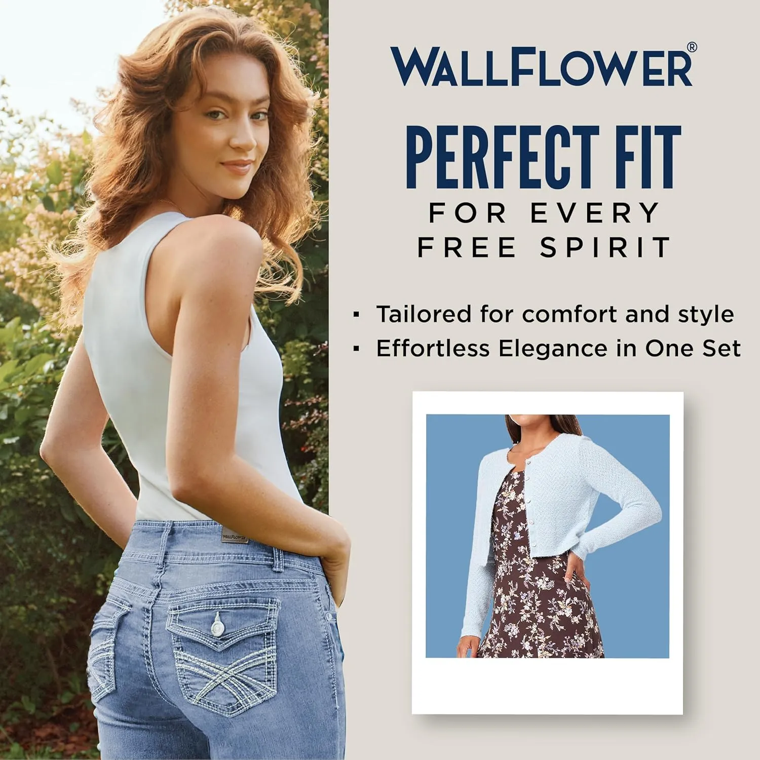 WallFlower Women's 2-Piece Sweater and Dress Set, Elegant Teacher Looks