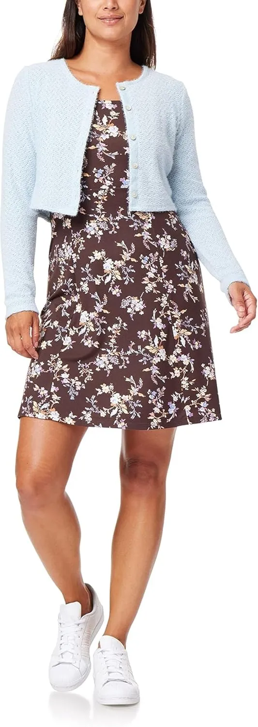WallFlower Women's 2-Piece Sweater and Dress Set, Elegant Teacher Looks
