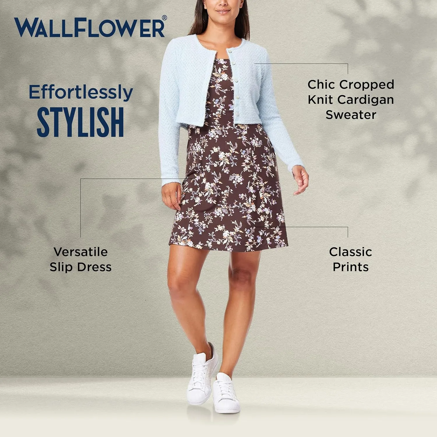 WallFlower Women's 2-Piece Sweater and Dress Set, Elegant Teacher Looks