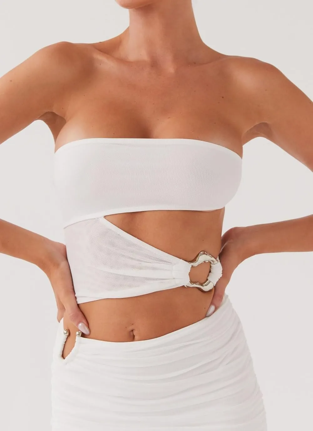 Women Y2K Cut Out Tube Long Dress Strapless Bodycon Maxi Dress Backless Cocktail Party Bandeau Dresseses