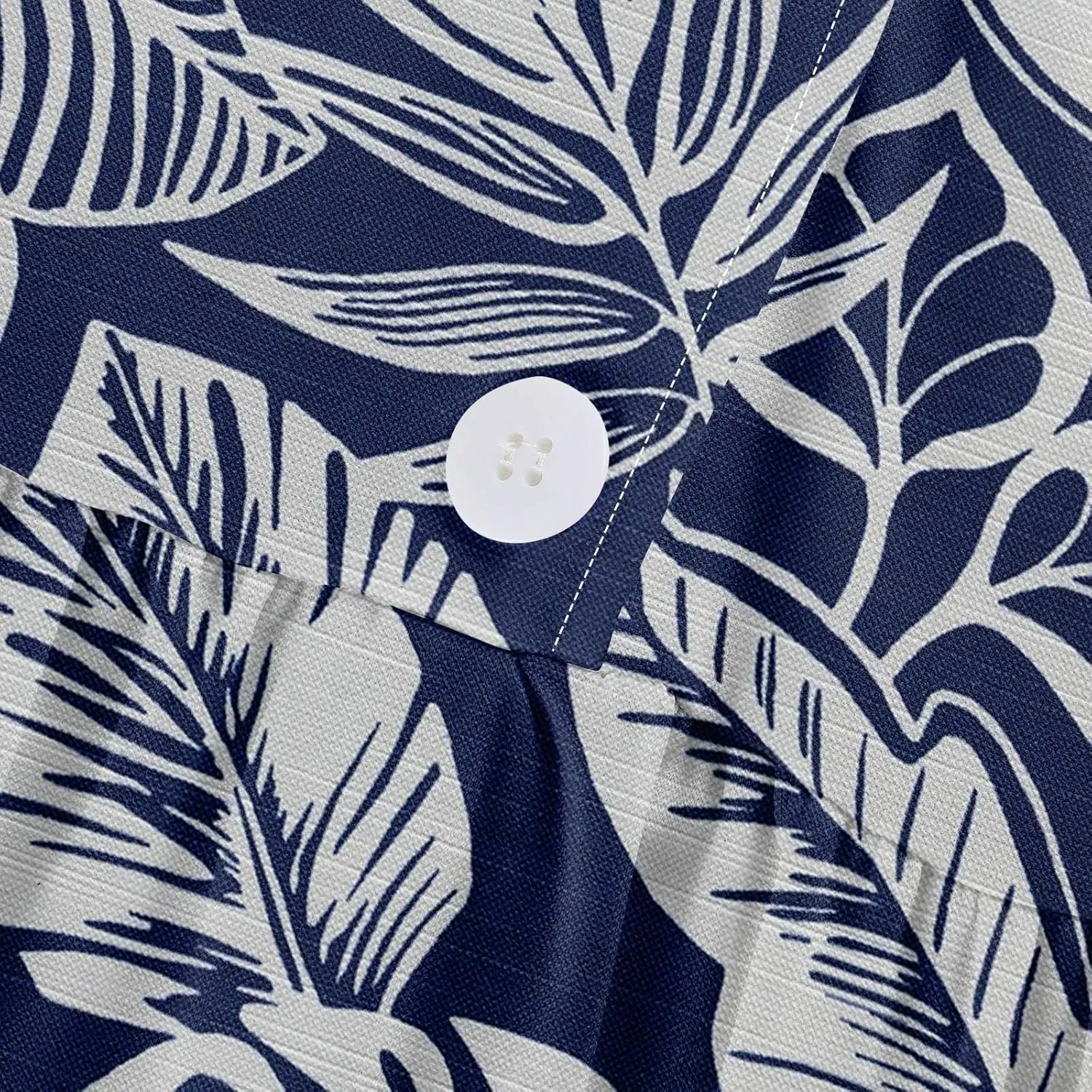 Women's Fashion Vintage Floral Print Lapel Button Three Quarter Sleeves Boho Dress 2024 Trendy Beach Sundress