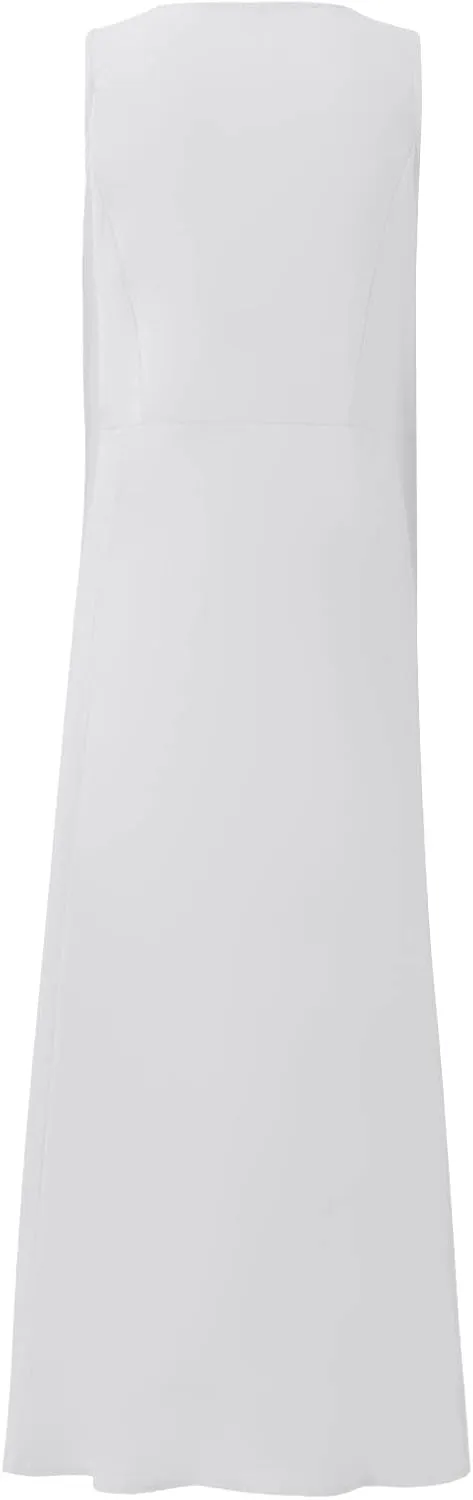 Women's Plus Size Summer Dresses 2025 Trendy Sleeveless Dresses Casual Baggy Flowy Maxi Sun Dresses Pocket