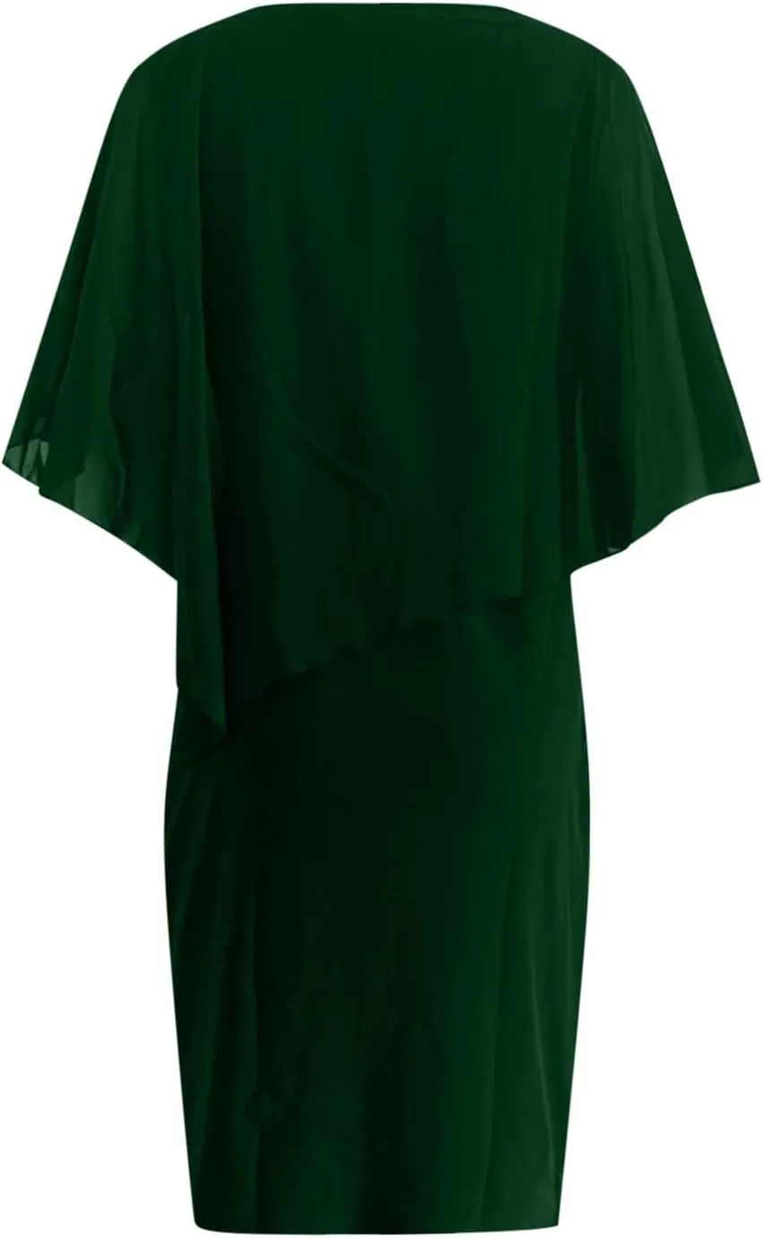 Women's Plus Size Wedding Guest Dress Sexy Dress 2025 Irregular Splicing Evening Party Dresses
