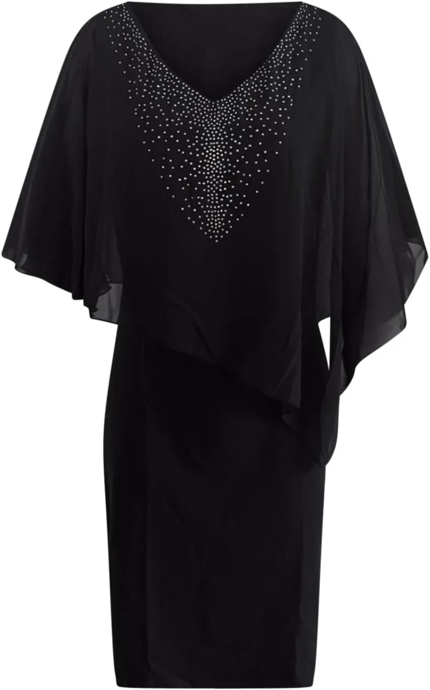 Women's Plus Size Wedding Guest Dress Sexy Dress 2025 Irregular Splicing Evening Party Dresses