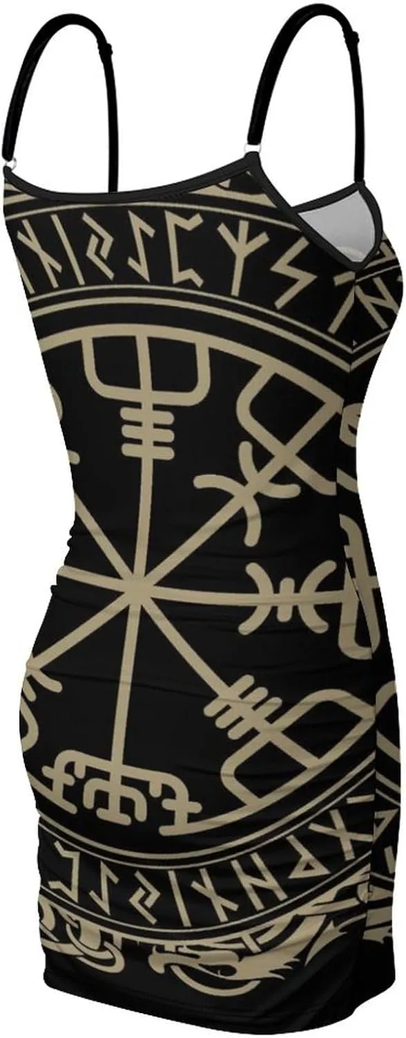 Women's Sleeveless Adjustable Strappy Summer Beach Swing Dress