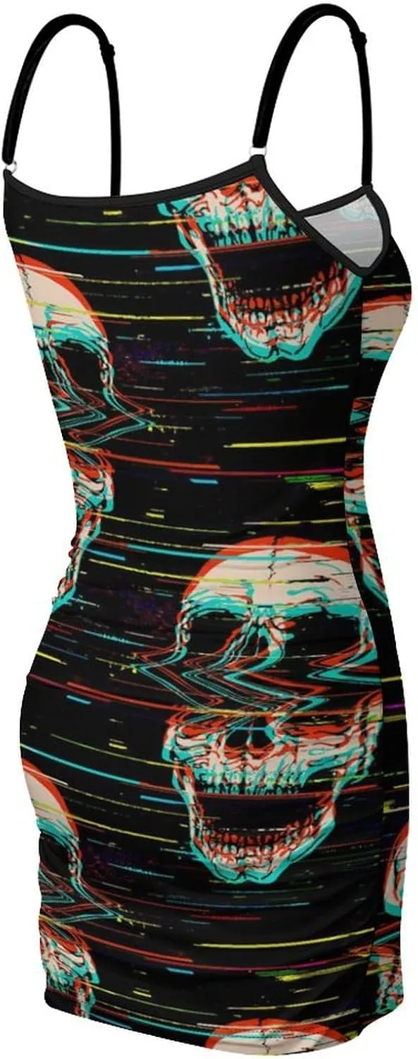 Women's Sleeveless Adjustable Strappy Summer Beach Swing Dress