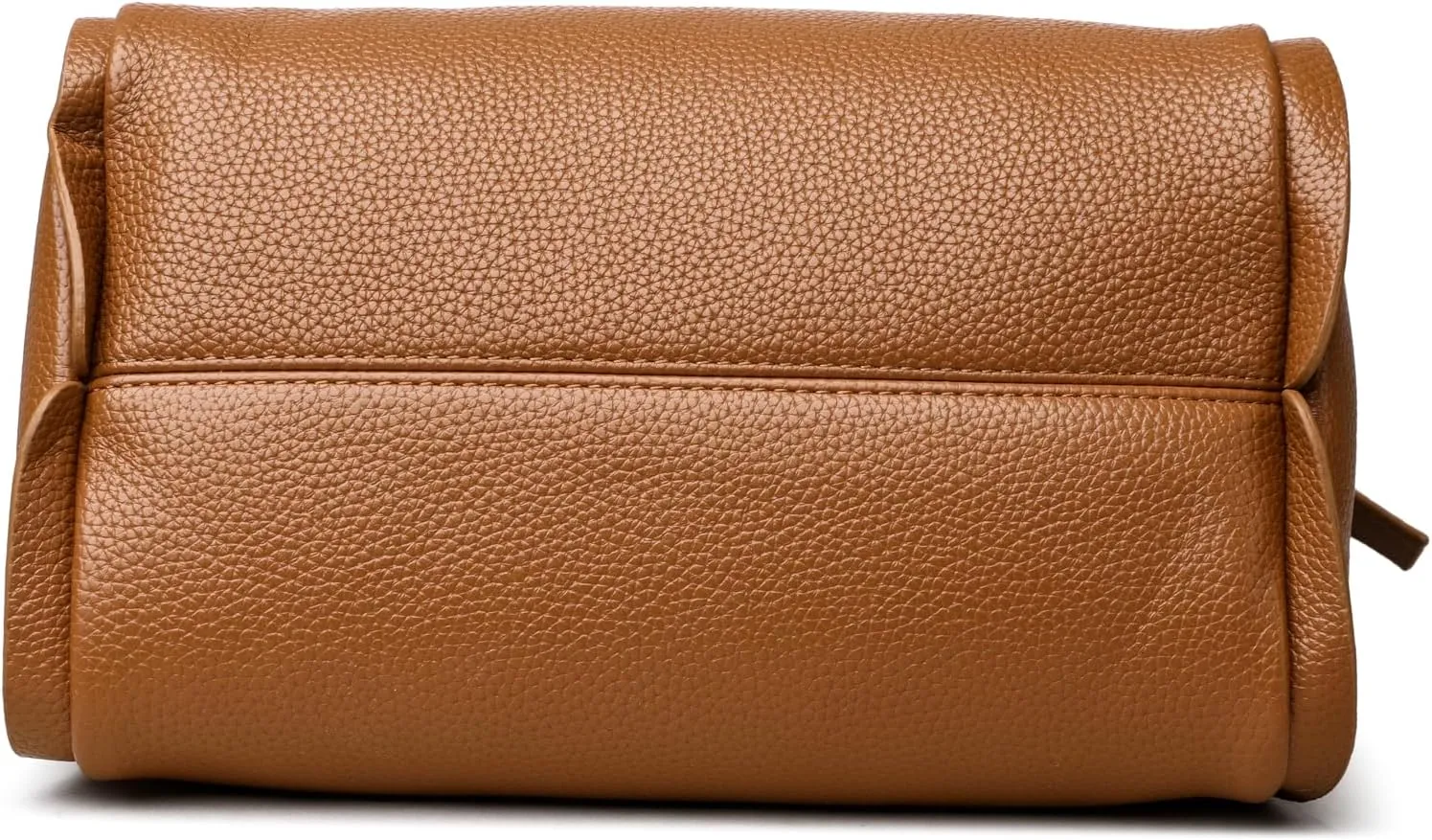 Women's Soft Leather Handbag - Elegant Top Handle Versatile Bucket Tote for Daily Use, Fashionable Shoulder Bag