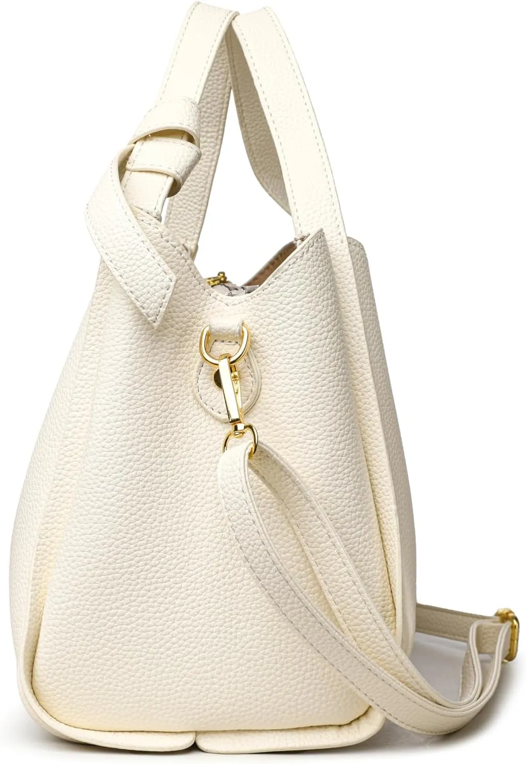 Women's Soft Leather Handbag - Elegant Top Handle Versatile Bucket Tote for Daily Use, Fashionable Shoulder Bag