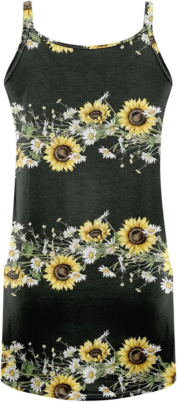 Womens Summer Dresses 2025 Loose Sleeveless Sundresses Beach Swimsuit with Pockets