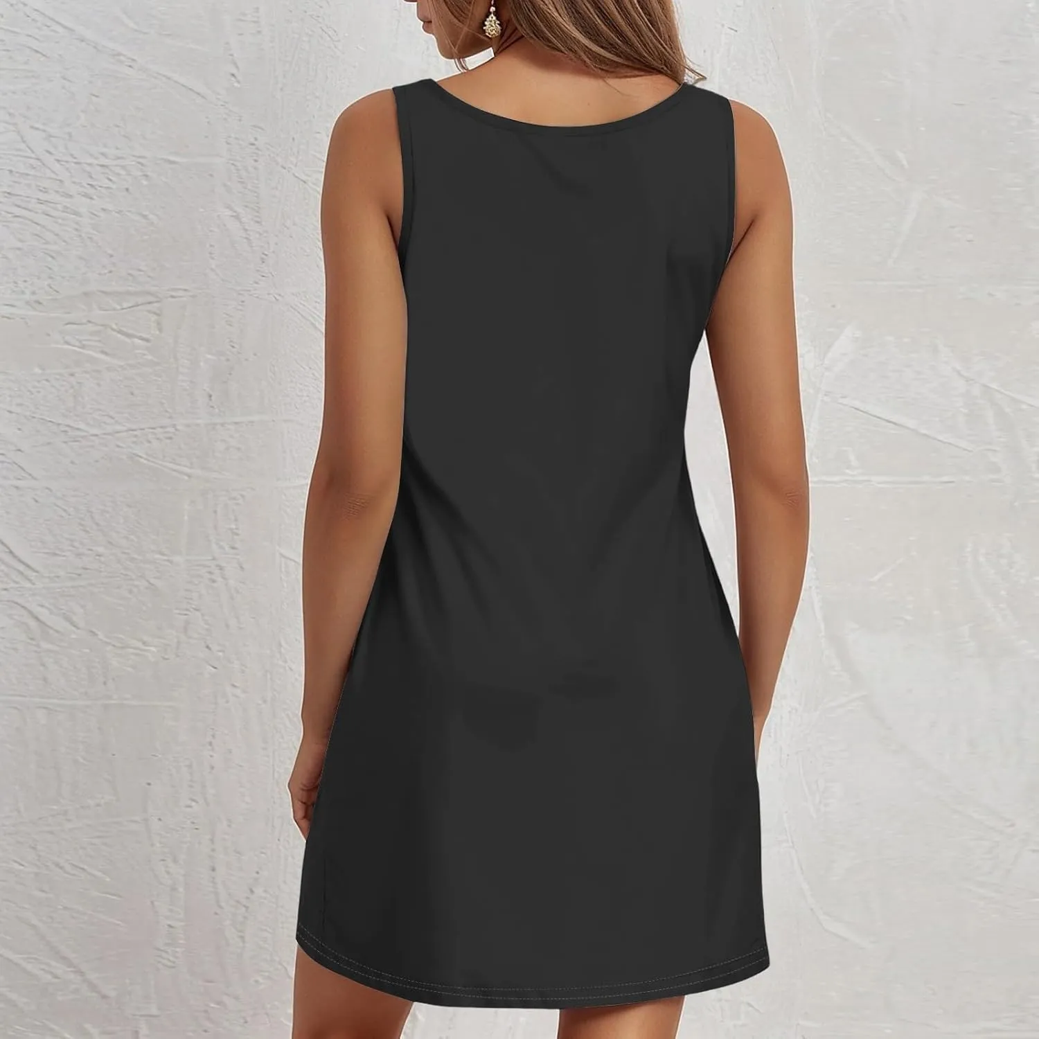 Womens Summer Mini Sundresses Casual Trendy Sexy Off Shoulder Sleeveless Short Dress Elegant Floral Flowy Tank Dress