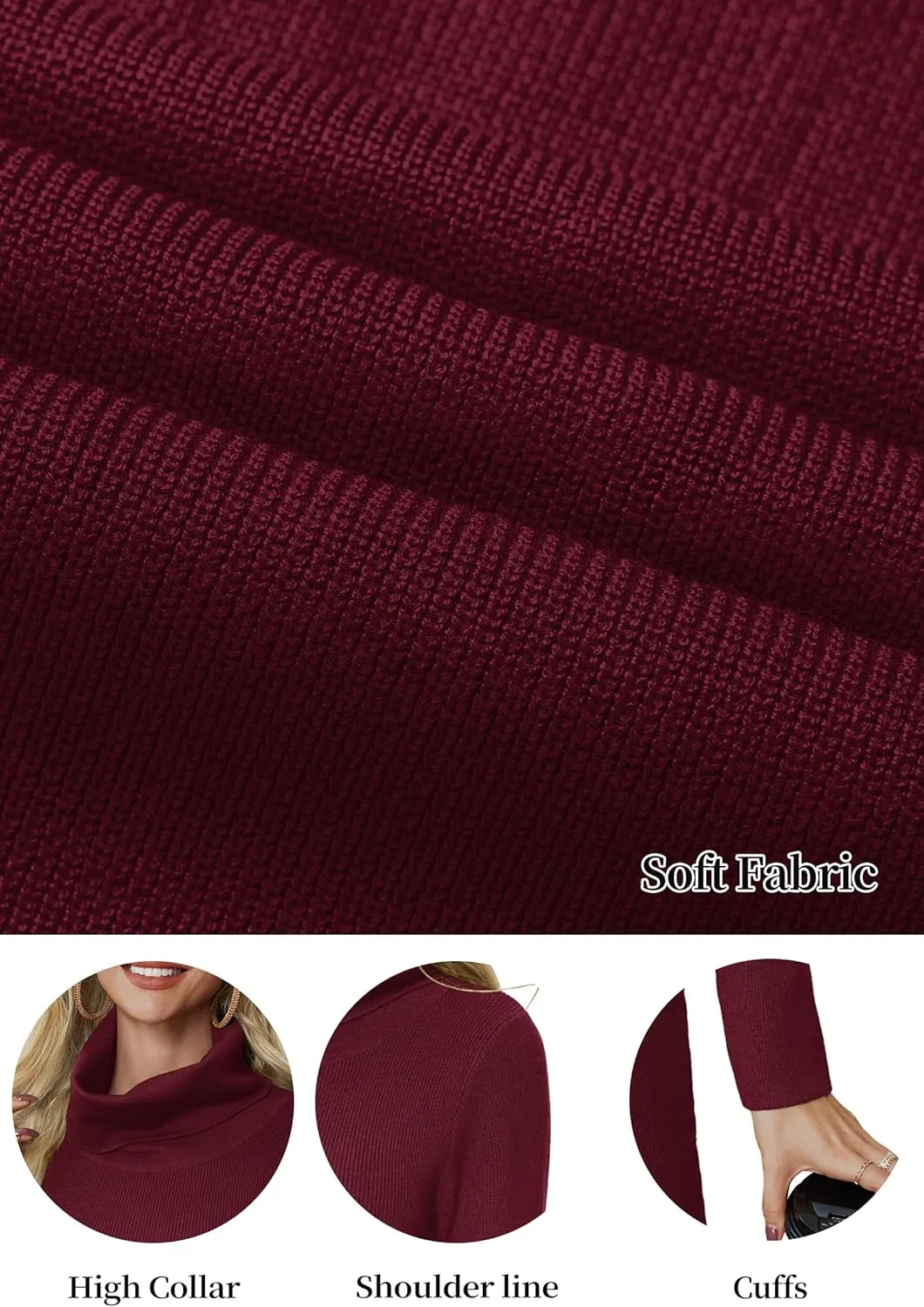 Women's Sweater Dress Ribbed Knit Dress Turtleneck Long Sleeve Pullover Sweaters Sexy Spring Bodycon Dresses