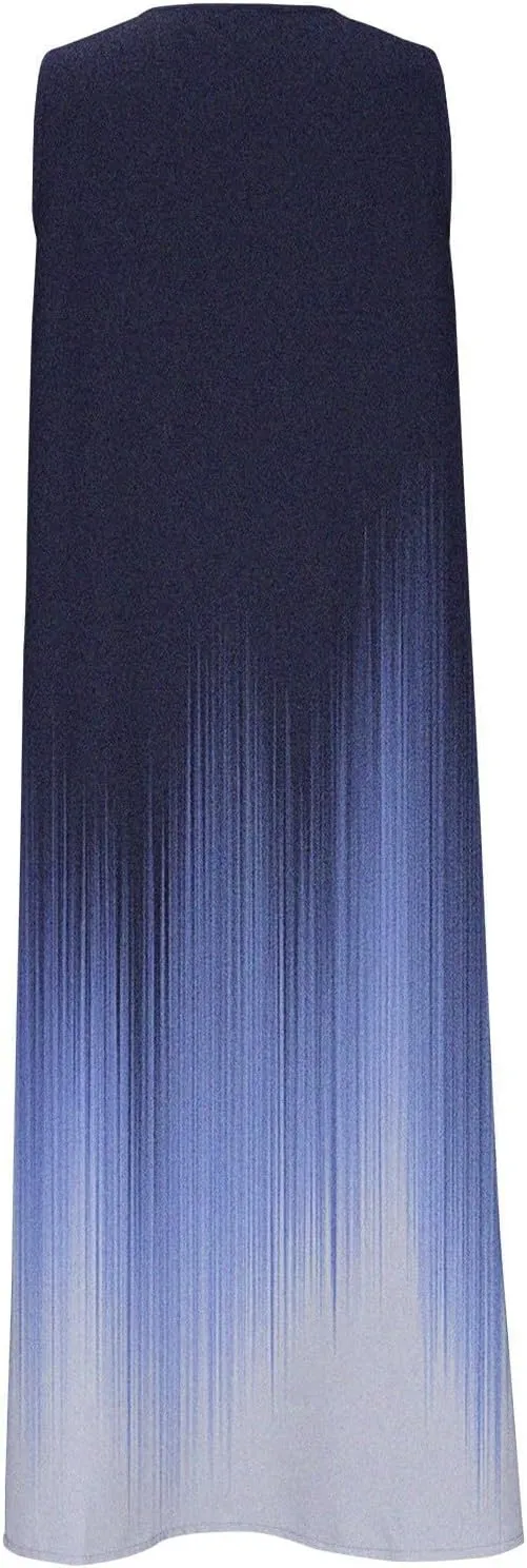 XOWRTE Summer Dresses for Women 2025 Vacation Spring Casual Midi Dresses Beach Trendy Sundresses Plus Size V Neck